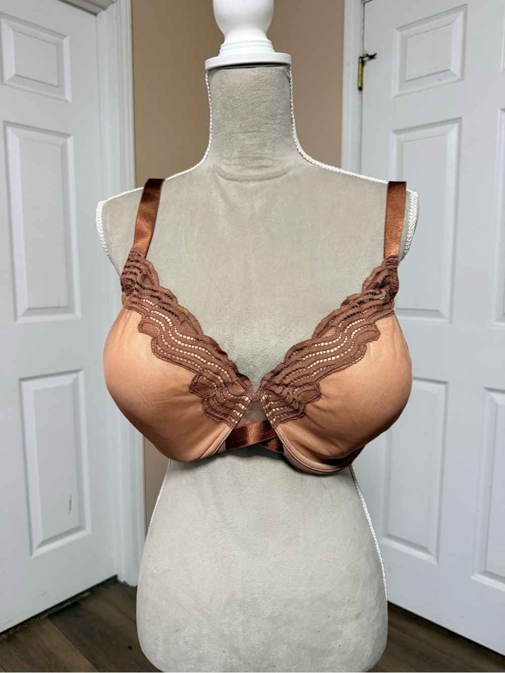 Women's Paramour by Felina Celestine Mesh & Lace Lined Underwire Bra 40DDD